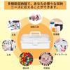 Large Capacity 3-Tier Tool Box Multi-Functional Storage Semi-Transparent Kus 180-Degree Open Sewing Handle Case Home Use Car Small Item Foldable