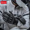 Carbon Fiber Motorcycle Riding Gloves Touchscreen Compatible Breathable All Season Motorbike Men