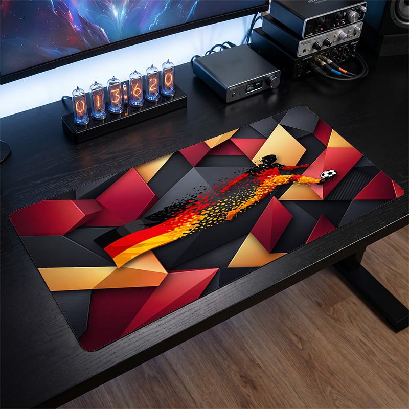 Germany Football Crest Mouse Pad, Extended Non Slip Rubber Desk Mat for Gaming Office Laptop Fan Gift