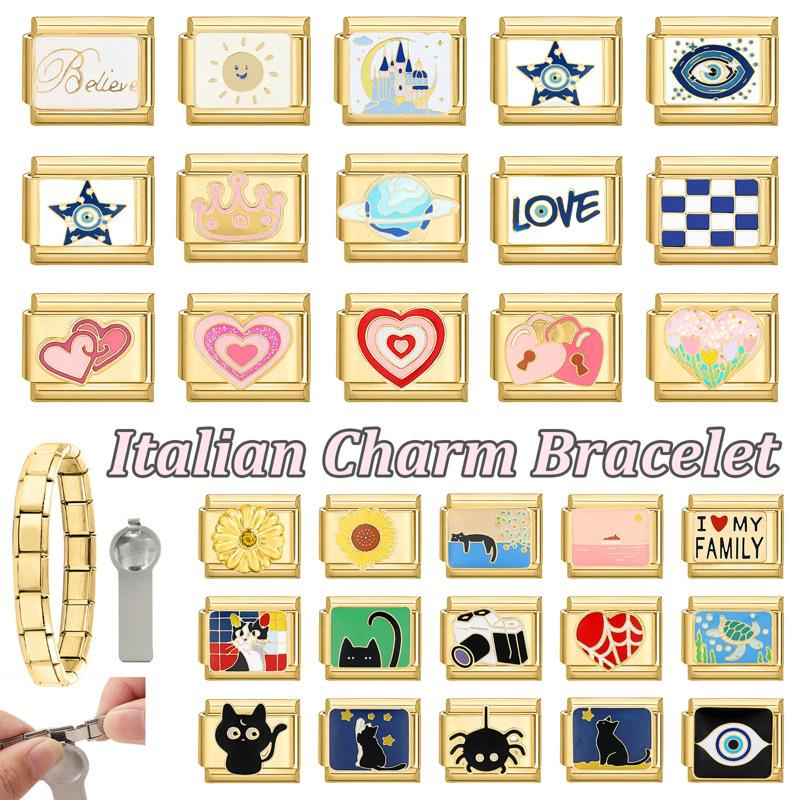 Cross-border Charm: Italian Bestseller Modular Bracelet & DIY Pendant