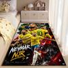 Sports Area Rug, Neymar Jr Brazil 10 NJR Magician Collage Poster, Fan Cave Decor, Non-Slip Mat