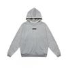 Unisex FOG Icon Double-Line Hoodie Cotton Warm Fleece Lined Crewneck Sweatshirt Winter Streetwear