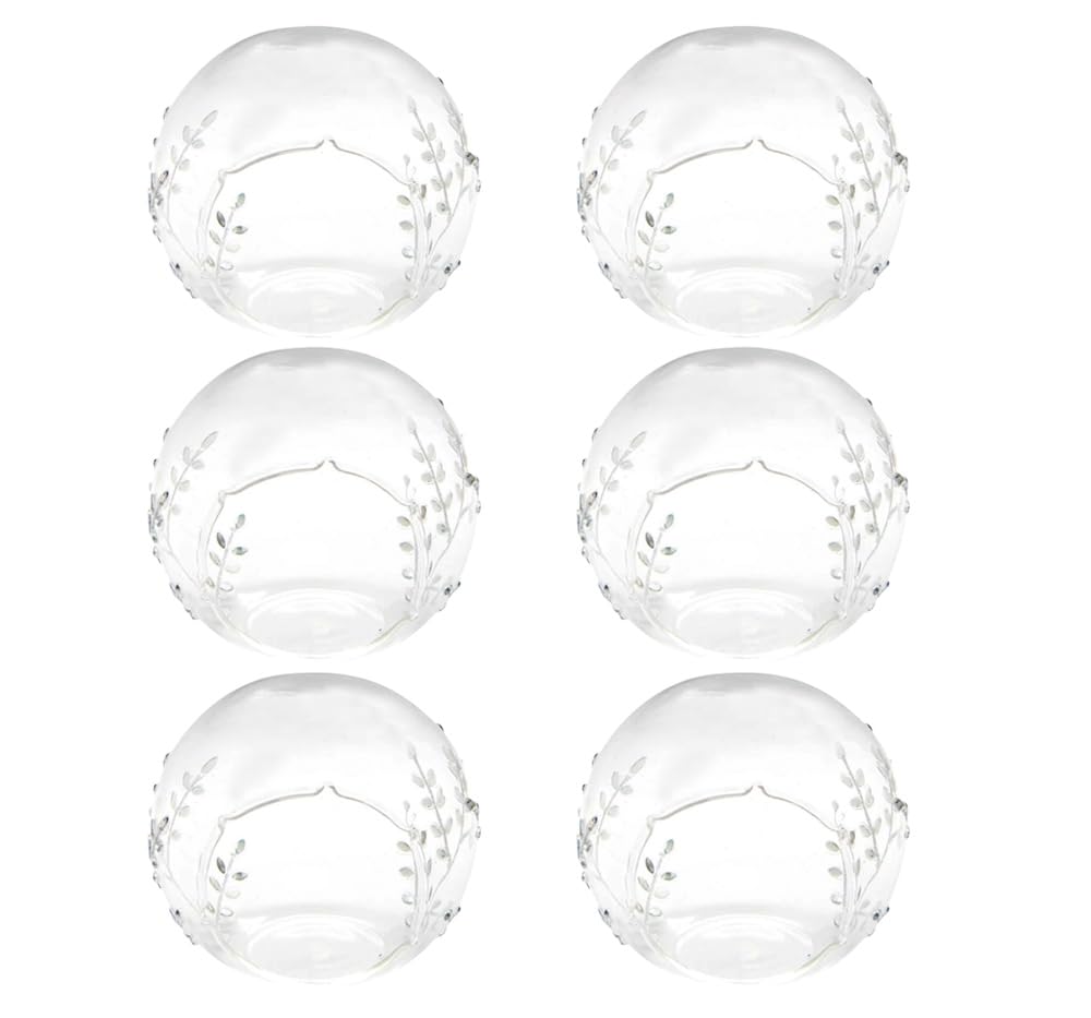 Four Cart Cute Handmade Glass Crafts [Sparkling Dome] x 6-Piece Set