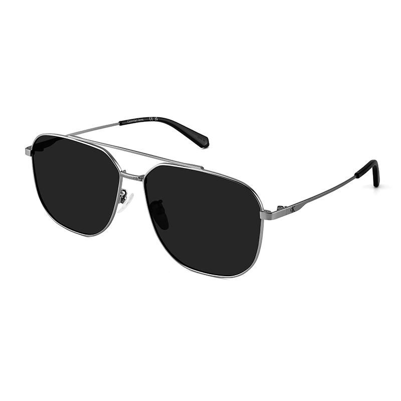 Calvin Klein Polarized Double Beam Aviator Style Driving Sunglasses Unisex sunglasses Metallic Irregular-Shape CKJ26219SPLB