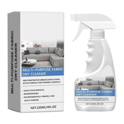 Detergente a secco per tessuti 120 ml Smacchiatore Detergente multiuso Spray per tessuti per lavaggio a secco Per divani Abbigliamento Tappeti