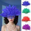 Headwear Novelty Feather Masquerade Mask Fashion Lightweight Carnival Headpiece Funny Personality Halloween Mask Cosplay Props