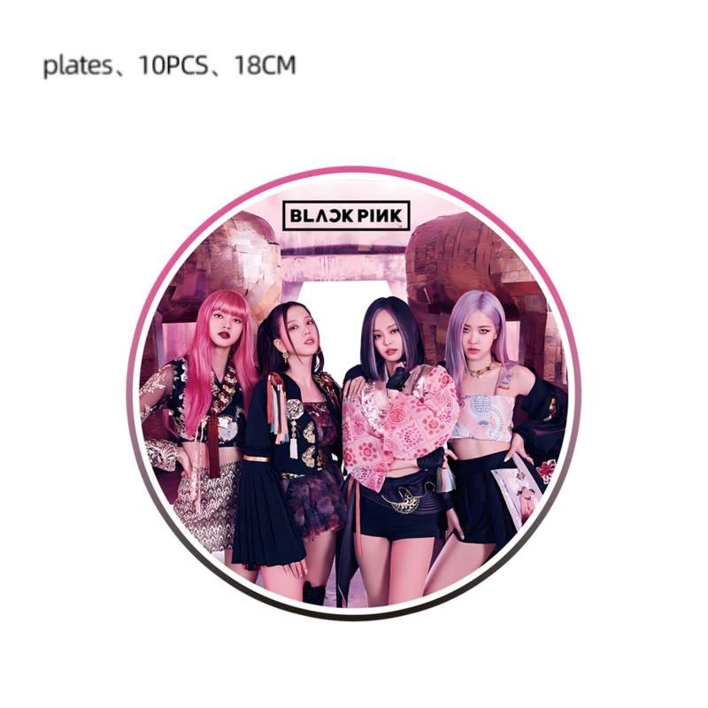 Decorațiuni Tematice de Petrecere de Ziua de Naștere Blackpink, Articole de Petrecere Drăguțe și Elegante