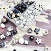 Versatile Ceramic Bear & Cat Paw Beaded Necklace/Bracelet Accessories