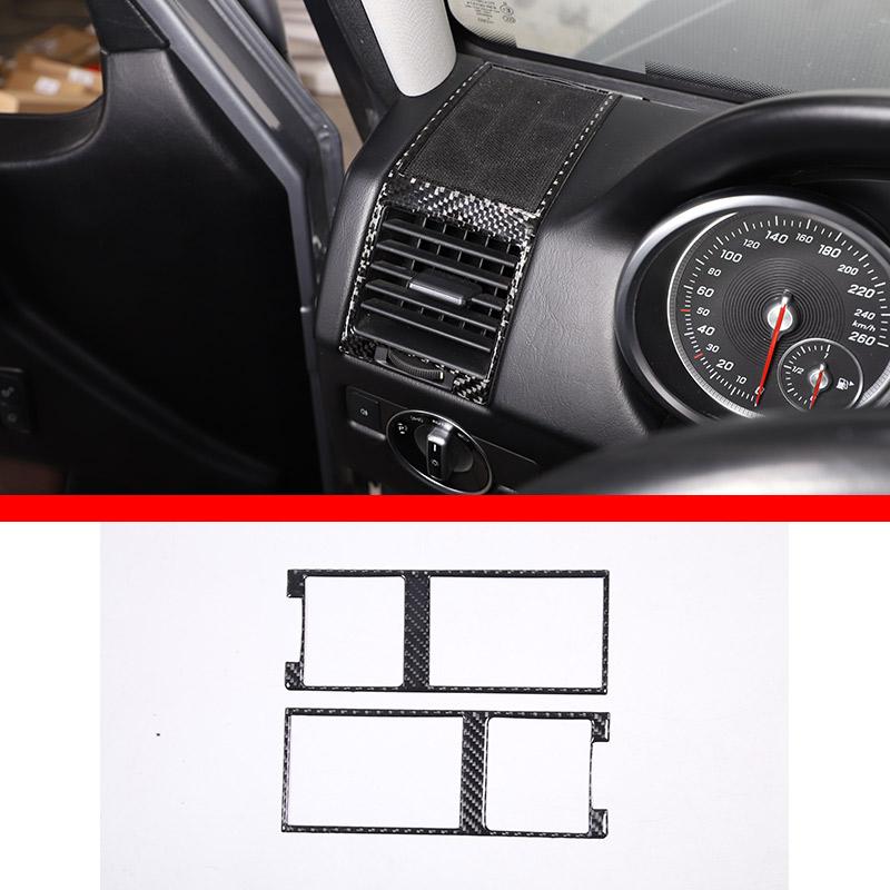 Soft carbon For Mercedes Benz G class W463 2013-18 Car Air Outlet Door Handle Trim sticker Inner & Outer Decoration Accessories