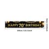 Anniversary Party Banner Reusable Milestone Celebration Banner Happy 70th Birthday Banner Polyester Material For Outdoor