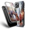 Artist London Painting Oil Painting Phone Case For Iphone 16E 15 Pro 14 Plus 17E 16 17 Pro Max Air 11 12 13 Mini Shockproof C
