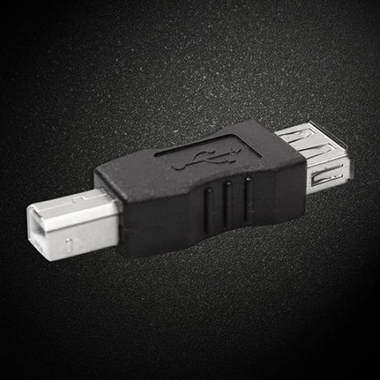 Mini Black USB Female To USB Type A Type B Male Converter Connector
