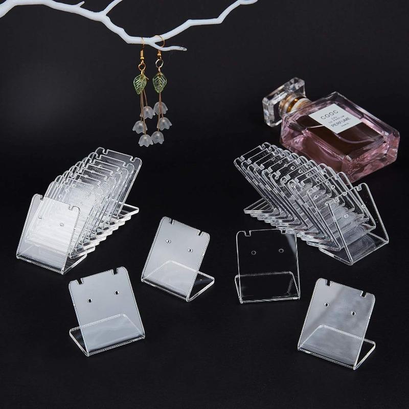 Acrylic Earring Display Stand Transparent Earring Counter Display Prop Rack Ear Stud Accessory Storage Racks Earring Classification and Sorting Rack