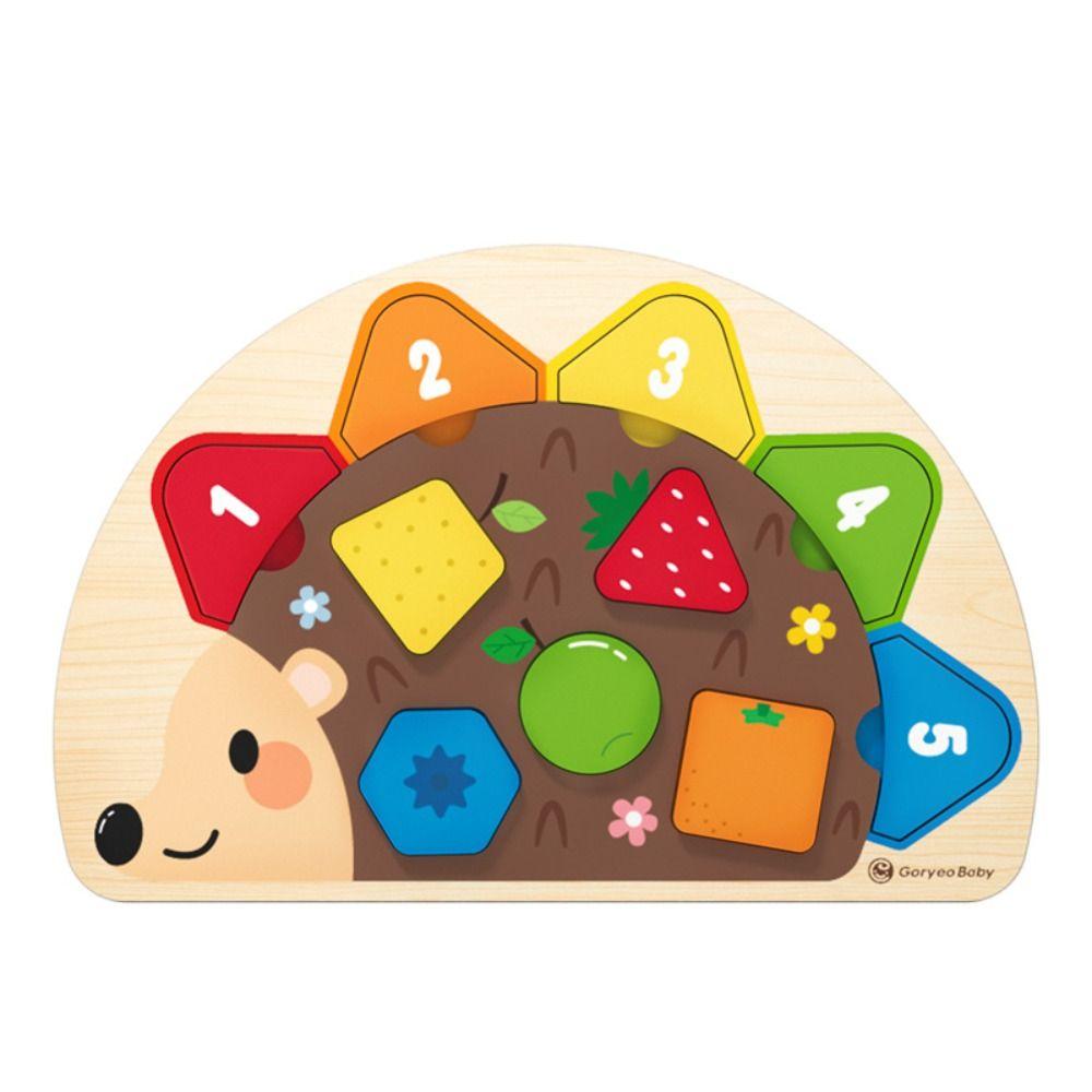 Cartoon Shape Montessori Puzzle Toy Colorful Design Tangram Jigsaw Game Wooden Puzzle Home Use