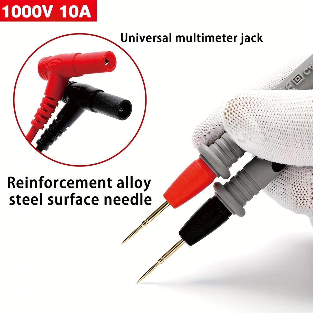 1000V 10A Digital Multimeter Probe Test Leads Universal Needle Tip Multi Meter Tester Lead Probe Wire Pen Cable