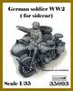 Ardennes Miniatures 1/35 WWII German Sidecar Soldier (for Italeri BMW R75) Resin Kit AR35093 (Person)