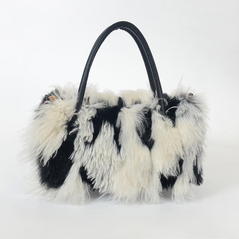 2025 Fall/Winter Women's Plush Faux Fur Crossbody Shoulder Bag
