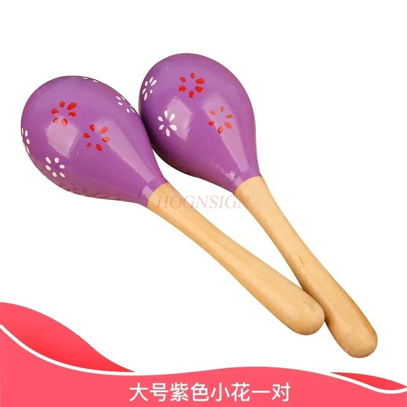 Baby Sand Hammer Early Education Music Percussion Instrument Sand Ball Children Ring Bell Red Grasping Tracking Listening