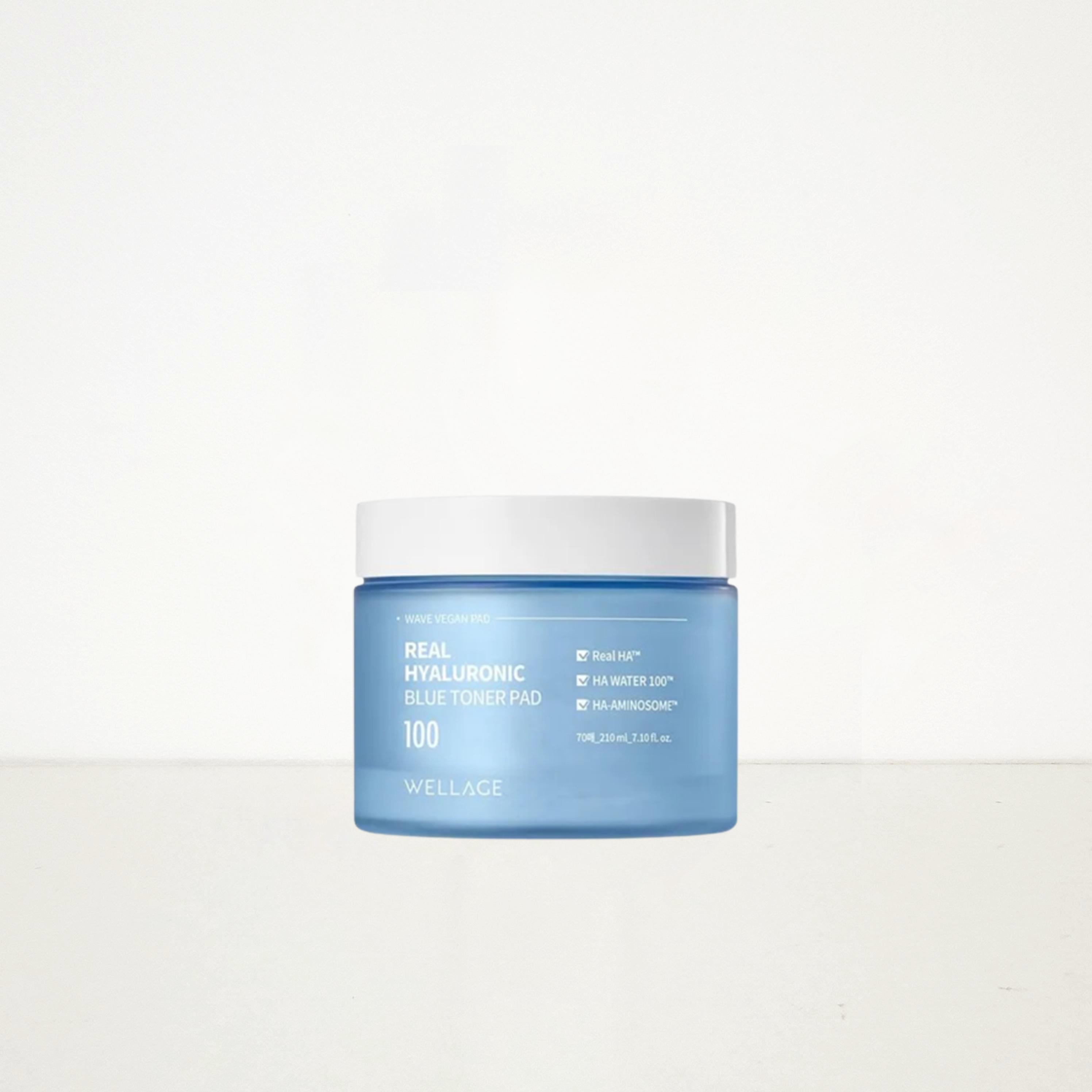 

[Wellage] Real Hyaluronic Blue Toner Pad 100 (210мл)