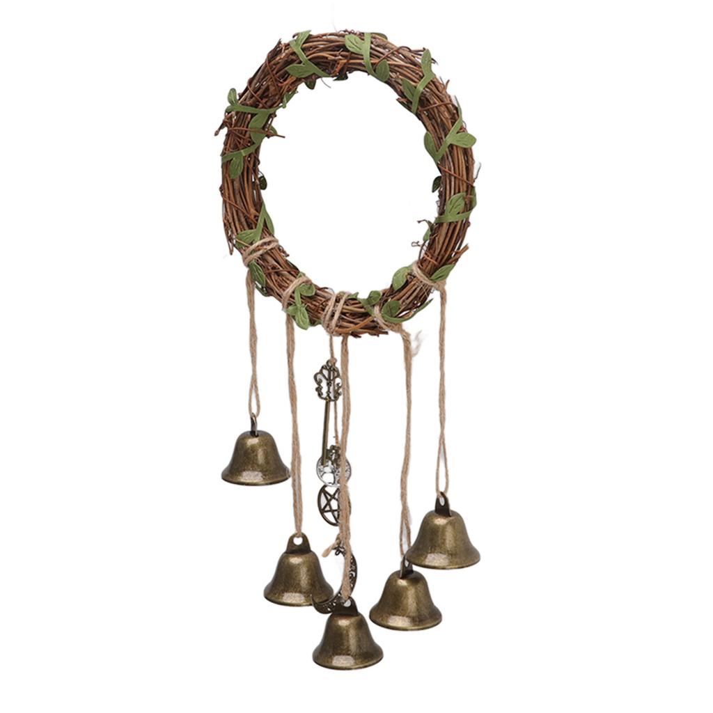 Hanging Witch     Decorative Witch Wind   with Meaningful Patterns for Door Handle