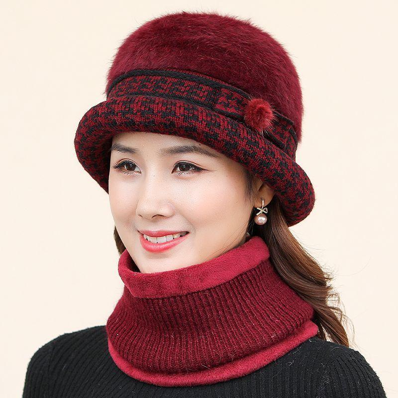 Fur Mink And Hot Fox Ball Cap Winter Hat Women Hat Girl Knitted Hats Skullies Beanies Brand New Thick Female Cap