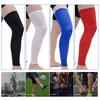 High Elasticity Long Compression Leg Sleeve Anti-UV Sunscreen Leg Warmers Cooling Breathable Sports Leg Guards for Men Women