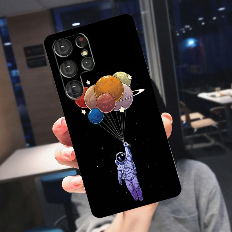 Planet Astronaut Cover For Samsung Galaxy S25 Ultra S24 S22 S21 S23 Plus S20 FE S9 S10 S24 FE Phone Case