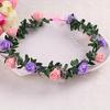Sweet Girls Women Bridal Rose Flower Crown Headband Wreath Party Wedding Bridal Garland Hairband Headwear
