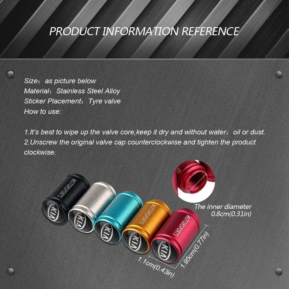 4pcs Car Tire Valve Cap Bike Wheel Valve Cover Tire Decor for KIA Ceed Rio Ceed Niro K3 Sportage Sorento Picanto Optima Cerato xmwcj44