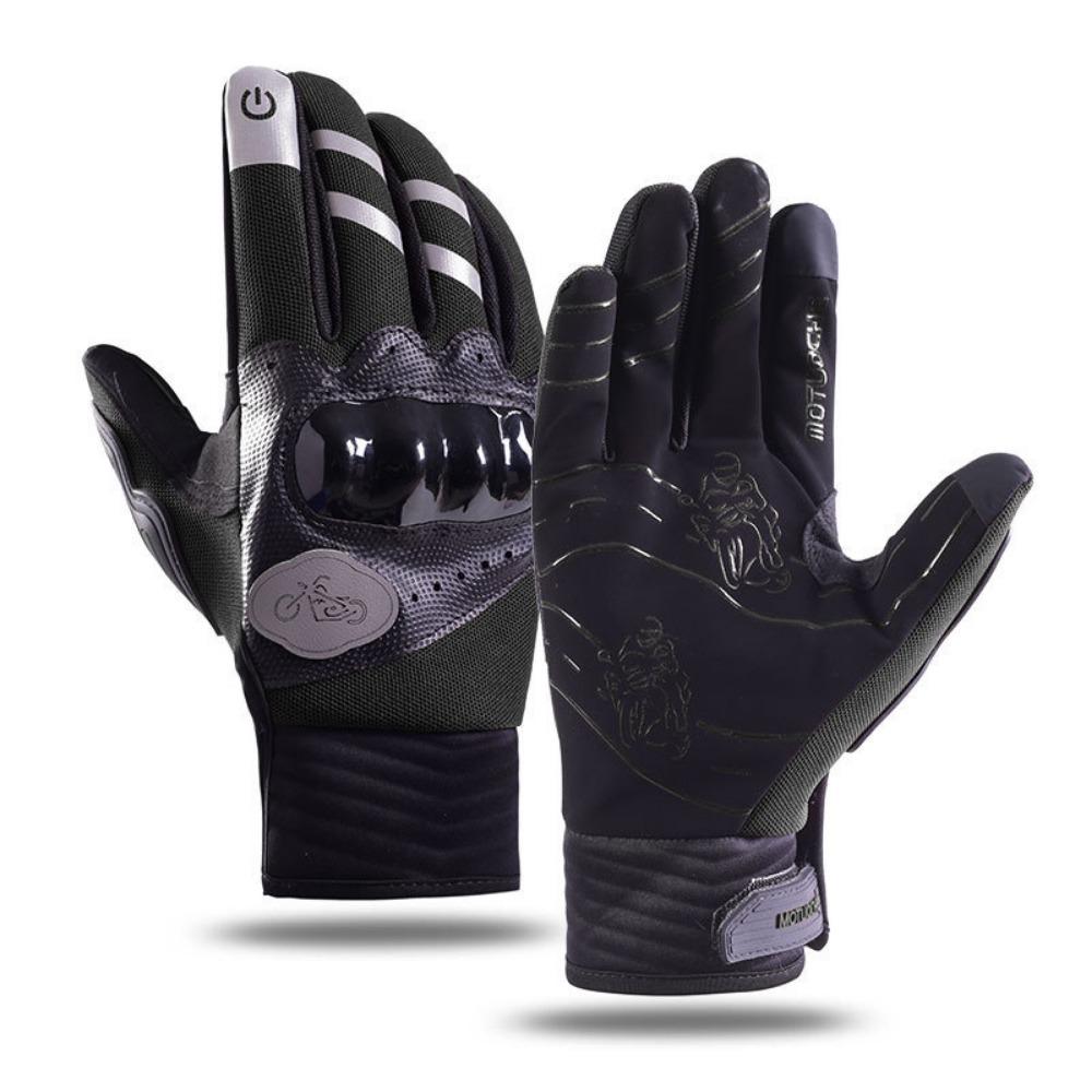 

Cycle Riding Gloves Four Seasons Men s Outside Athletic Activities Motorcycle Shell Touch Screen Off-road Palm Shock Absorption Practical Use average size