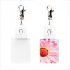 Sublimation Blank LED Acrylic Keychains Hot Transfer Printing Keychain Personalized Pendant Hanging Decoration Durable