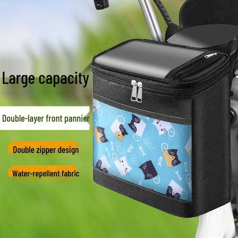 Electric Vehicle Front Hanging Anti-Splash Large Capacity Multi-Functional Storage Bag