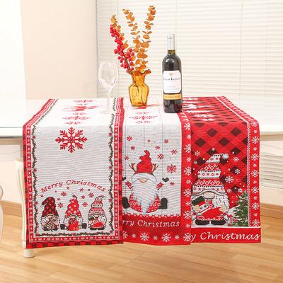 Knit Table Flag Christmas Hotel Mall Home Decor Christmas Tablecloth Table Flag