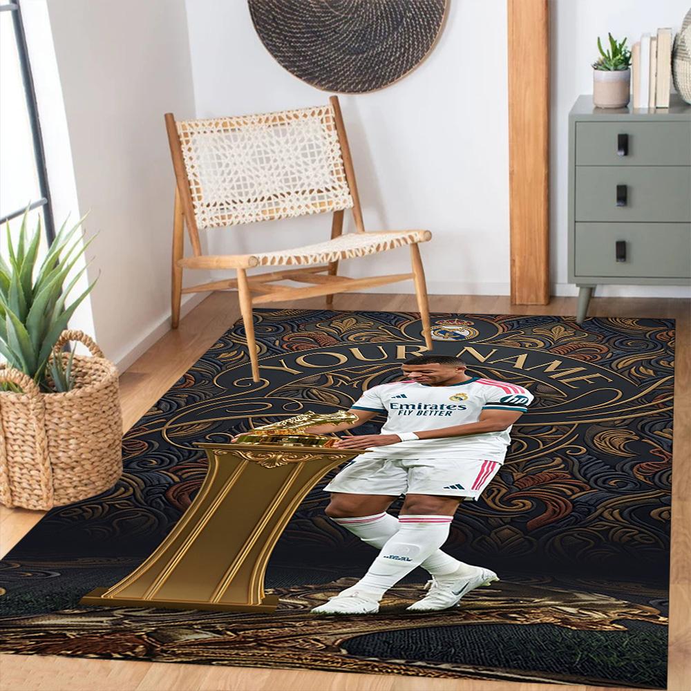 Mbappe Customize Text Carpet Design For Kitchen Outdoor Playrooms Dining Room Antislip Rug Office Home Decor Best For Christmas