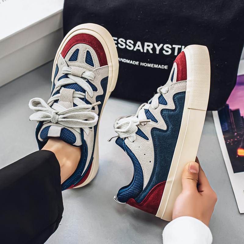 

Обувь мужская модная обувь весенний дизайн чувство низкий верх повседневная парусиновая обувь для учеников младших классов тренд универсальная спортивная обувь для сноуборда толстая подошва 39