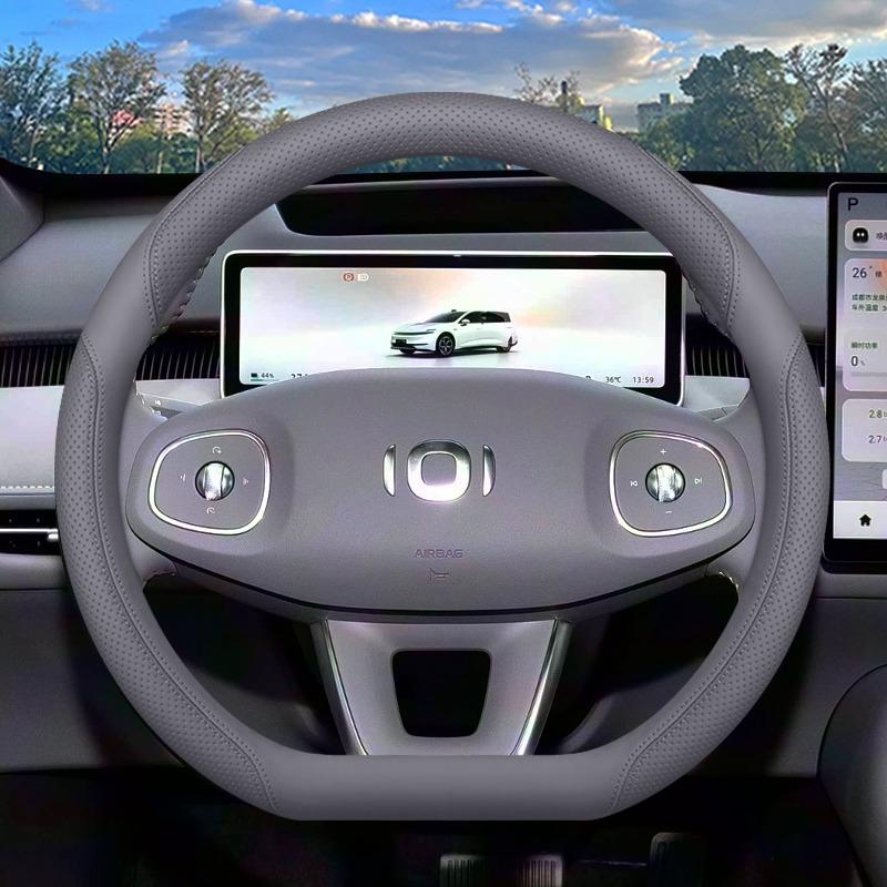 For Changan Qiyuan A06 Q05 E07 Napa Leather Car Steering Wheel Cover Ultra-thin Anti Slip Car Handle Covers Interior Accessories