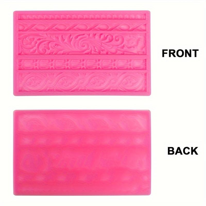 1 szt. Silikonowa forma kwiatowa z perełkami i koronką - Narzędzie do pieczenia do DIY Dekoracji Ciasta, Lukru Plastycznego i Czekolady