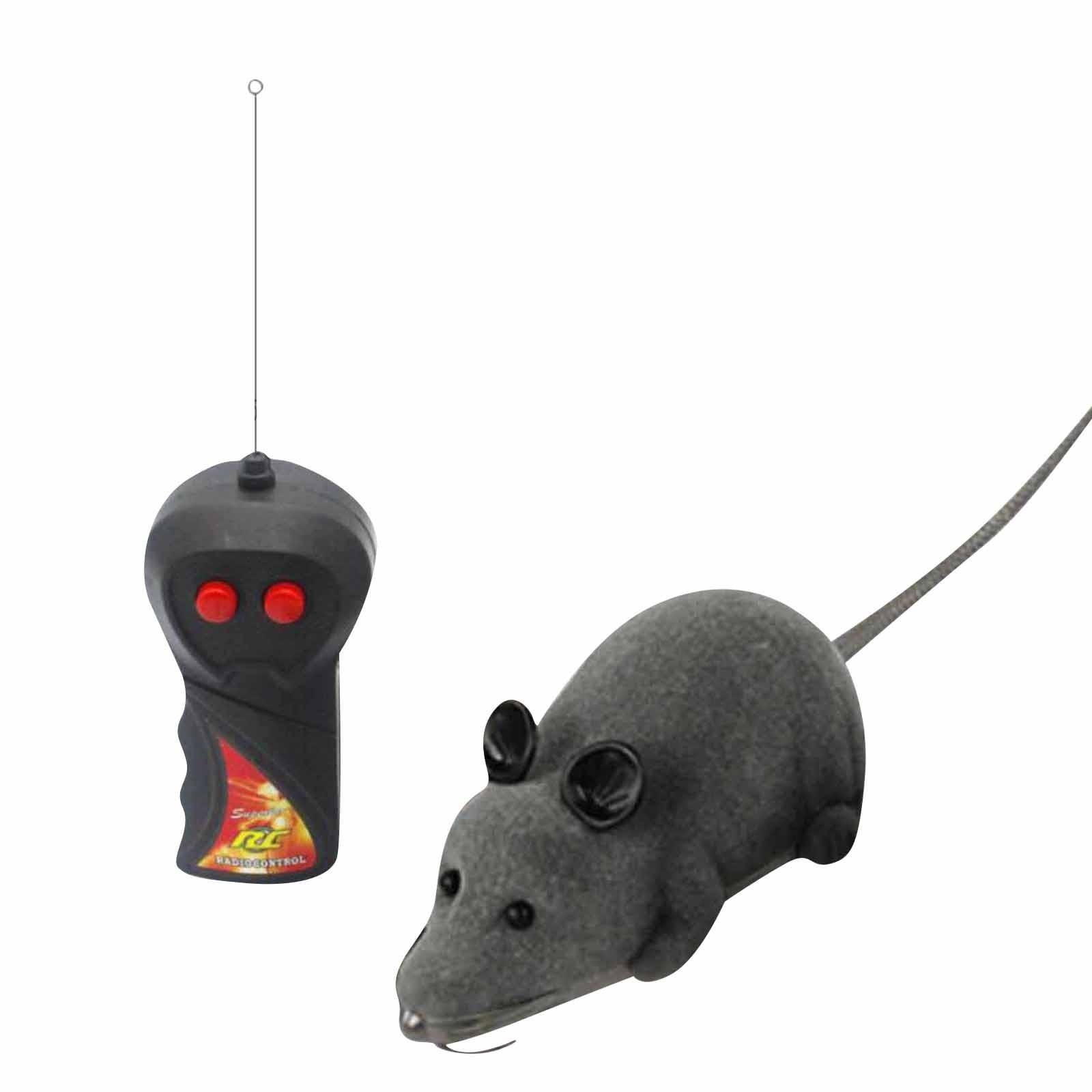 

Flocking Remote Control Mouse Электрическая шутка Модель животного Детская игрушка для домашних животных, чтобы дразнить собак и кошек Интерактивные продукты One Size