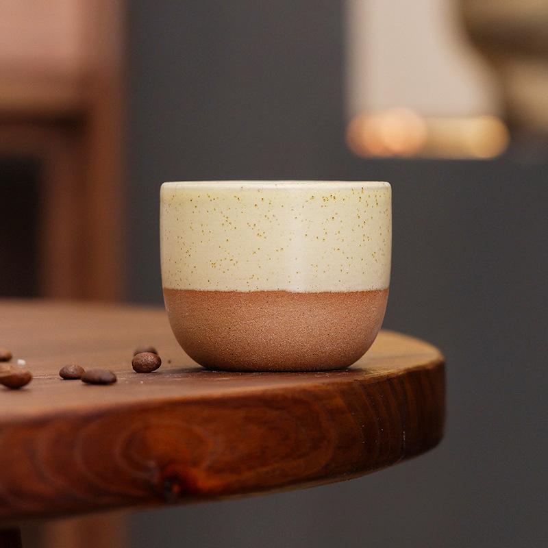Handmade Coarse Pottery Matt Kiln-Changed Ceramic Latte Coffee Cup Creative Retro Master Cup Kung Fu Teacup