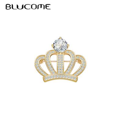 Delikatne broszki w kształcie korony dla kobiet i mężczyzn, codzienne szpilki do garnituru na imprezę, hidżab