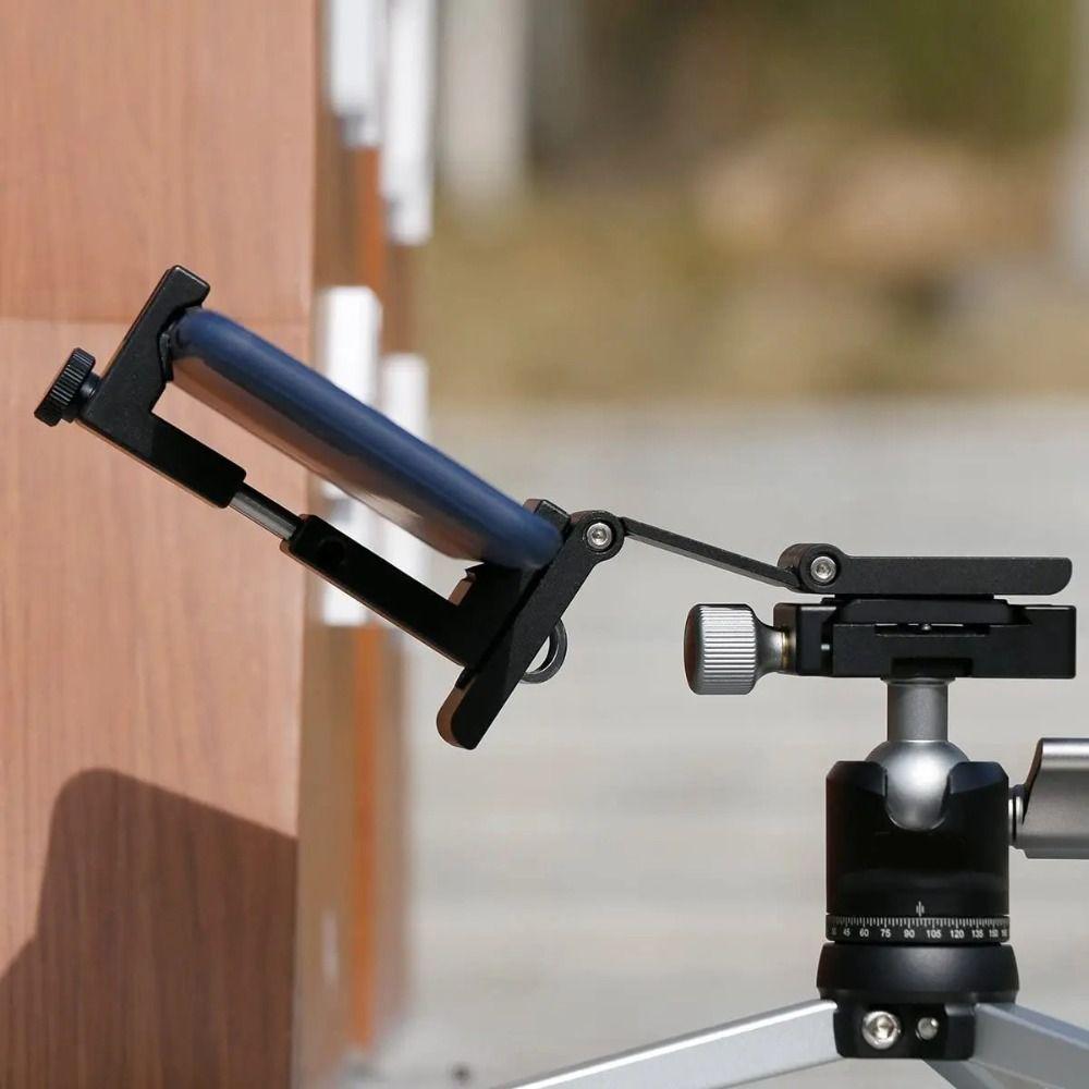 Easy Installation Aluminum Alloy Phone Clamp Adjustable Universal Smartphone Clip 360 Rotation Cold Shoe Mount Live Streaming
