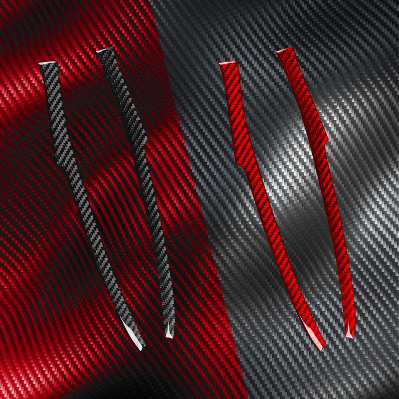 Carbon Fiber Review Mirror Protector Strips Cover Trim Modified Sticker For Porsche 992 911 Car Interior Accessories