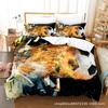 3D Football Series Bedding Set Sports Quilt Cover and Pillow Case 2/3 Pieces Suitable for Home Decoration of Boys' Football Fans' Rooms