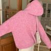 Winter Autumn Women Plus Size Knitting Sweaters Casual Loose Cardigan Fashion Oversize Pink