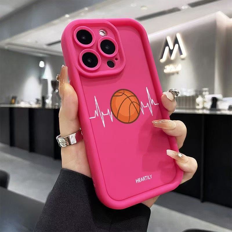 Basketball sensor is suitable for iphone16pro mobile phone case Apple 15 anti-drop 14 personality 13promax new 16X