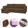 Varius Corner Sofa Bed with Sleeping Function Family Furniture Corner Brown Without
