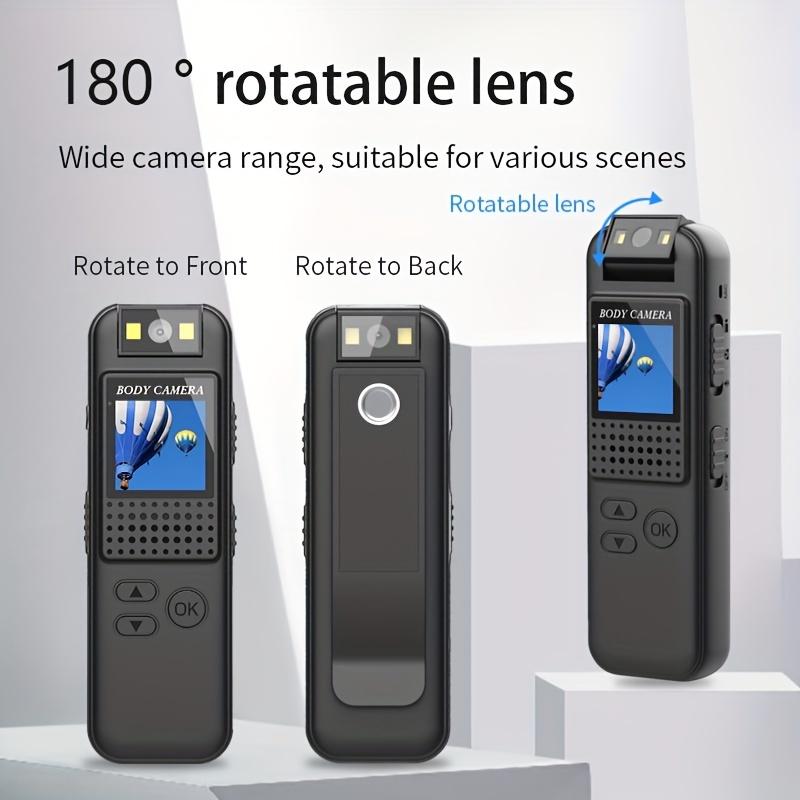 1pc Mini Pocket Camera, 1080p FHD Sports Action Camera, Portable Small Body Camera, Rotating Outdoor Bicycle Recorder Camcorder