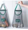 Fruit Vegetables Shopping Storage Bags Reusable Tote Mesh Net Woven Organizer Kitchen Shopper Vegetable Hanging Sorting Pocket