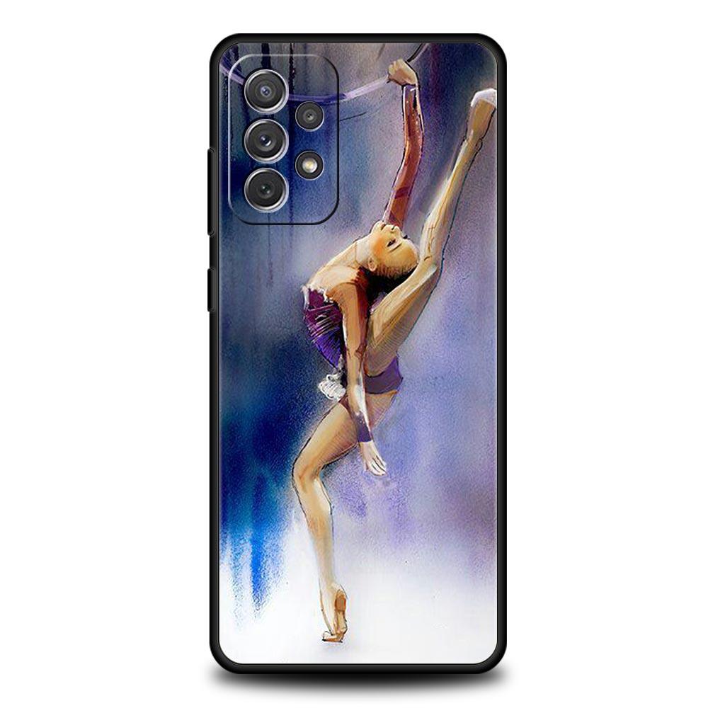Gymnastics Water Color Case for Samsung A51 A71 A21S A12 A11 A15 A25 A31 A41 A23 A33 A53 A73 A03S A05S A13 5G A35 A55 Cover