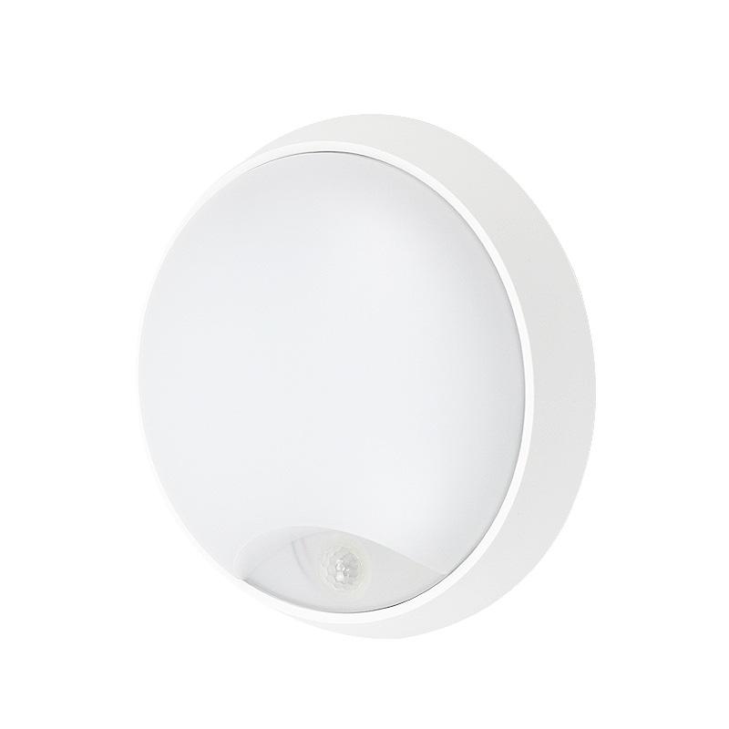 Human Motion Sensor Circular IP65 Waterproof Wall Lamp, Modern Outdoor Balcony, Staircase, Courtyard LED Ceiling Light